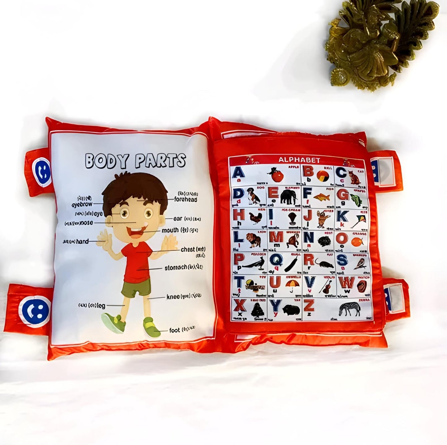 Kids Educational Velvet Learning Baby Pillow