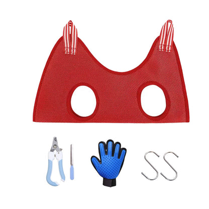Cat Grooming nail cutting hammock
