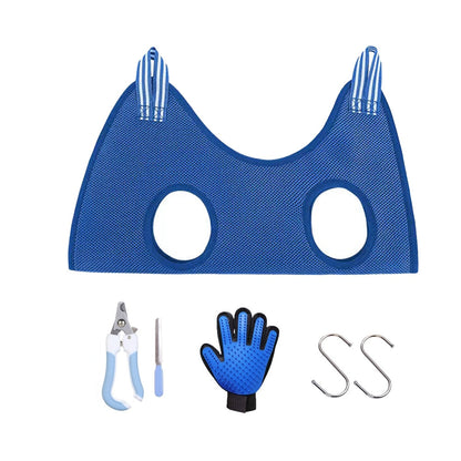 Cat Grooming nail cutting hammock